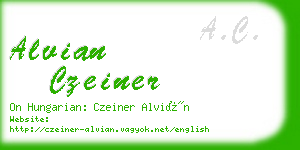 alvian czeiner business card